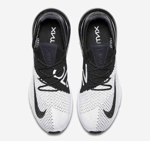 The brand new NIKE AIR MAX 270 FLYKNIT in a whiteblack The brand new NIKE AIR MAX 270 FLYKNIT in a whiteblack