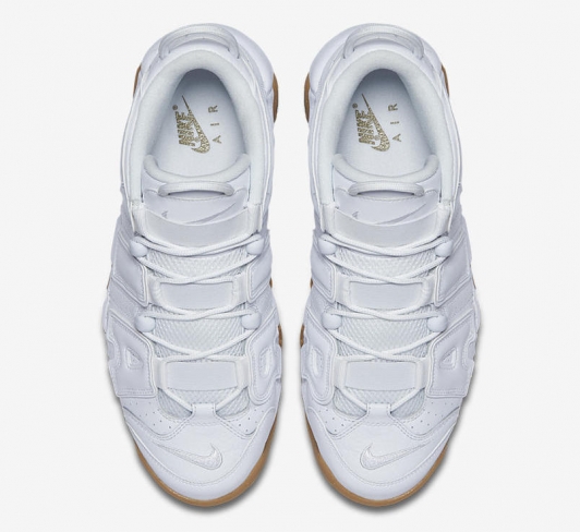 nike uptempo white gum