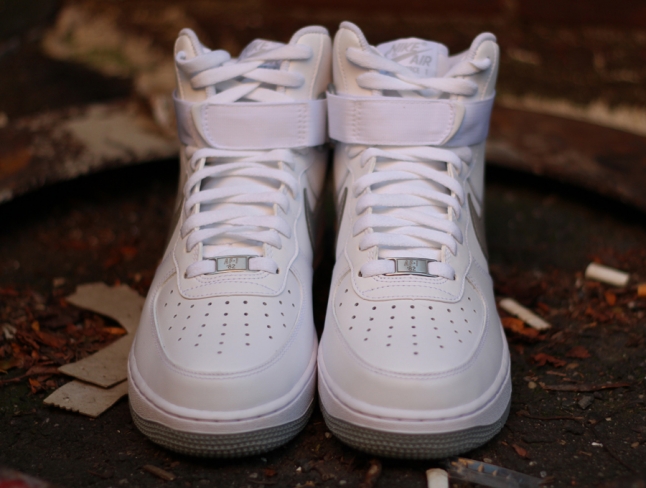 nike air force 1 high reflective silver