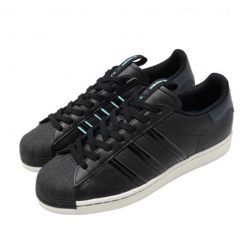 adidas superstar black blue