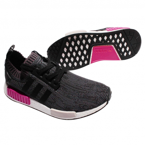 nmd r1 core black shock pink