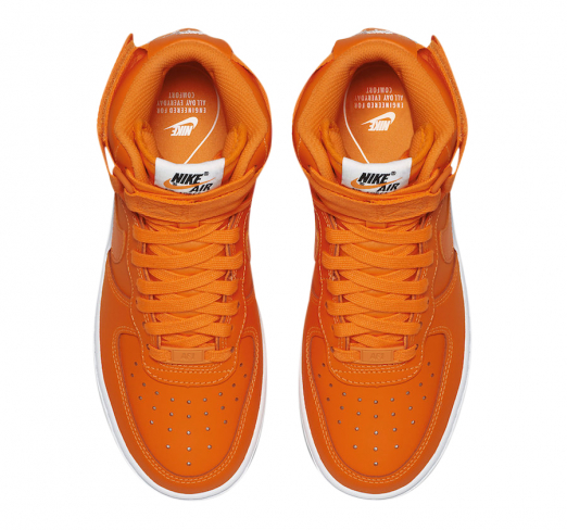 air force 1 high just do it orange