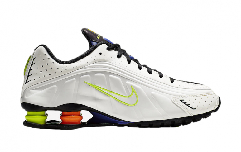 nike shox r4 white flash