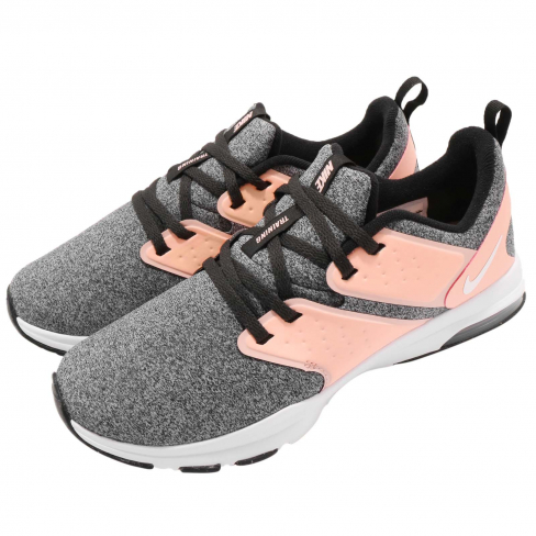 nike air bella tr black white gray pink