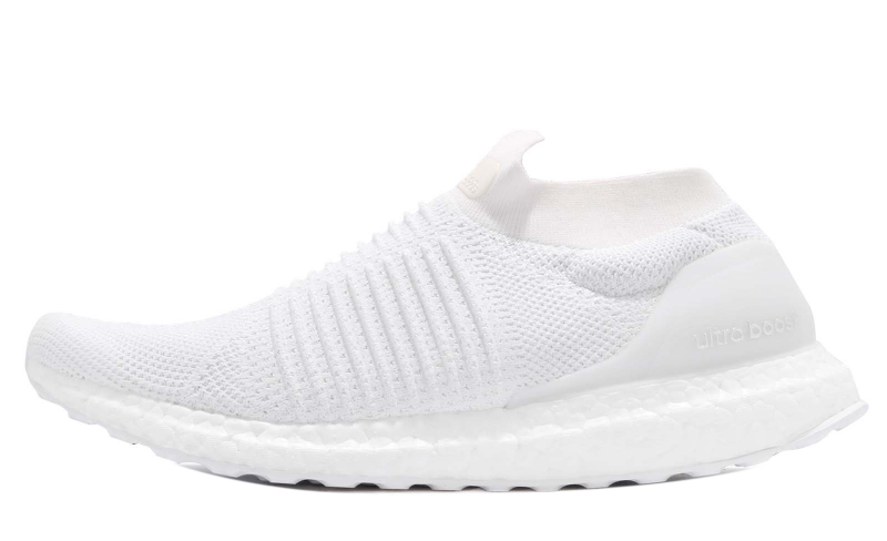 triple white laceless ultra boost
