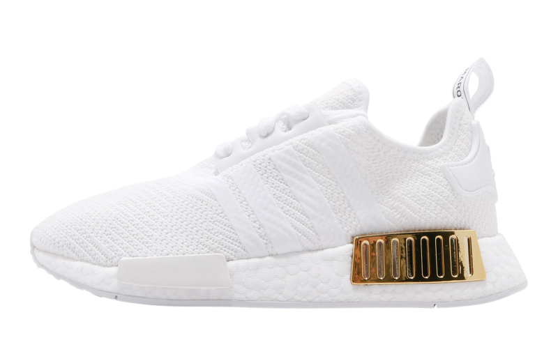 white and gold nmd
