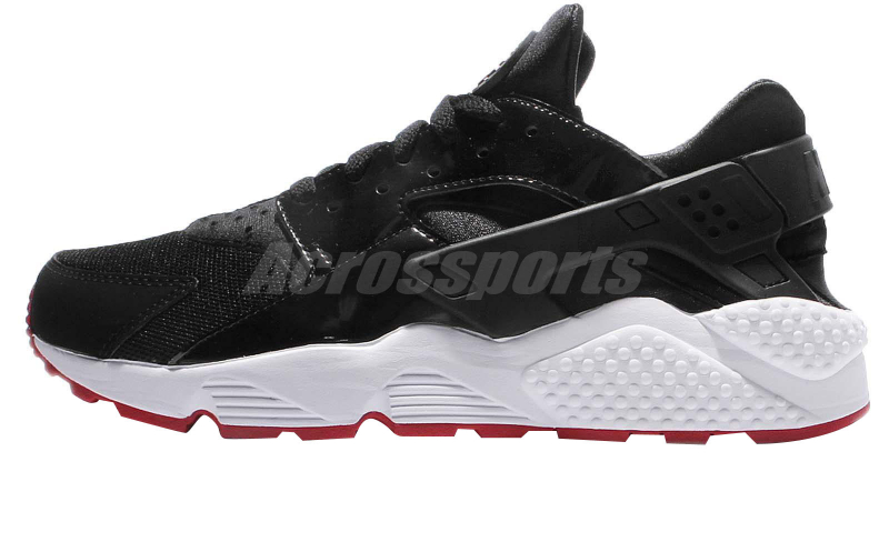 nike air huarache black red