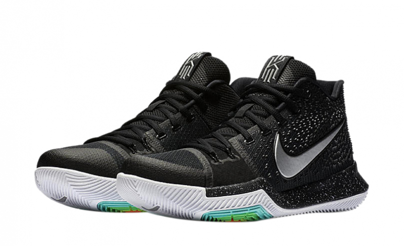 kyrie 3 white and black