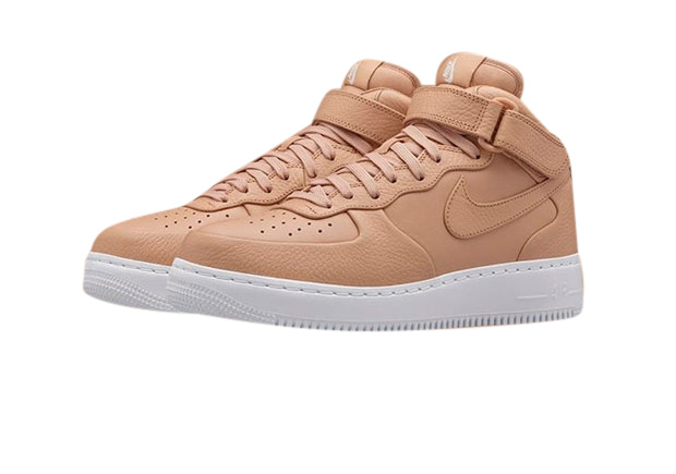 nikelab air force 1 mid vachetta tan