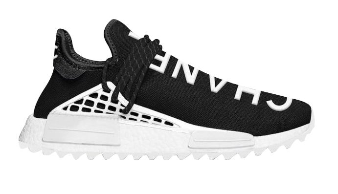 human race shoes white and black