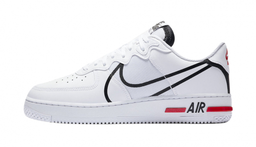 Release Date: Nike Air Force 1 React D/MS/X White Black ... كفر كينزو