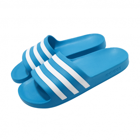adidas Adilette Aqua Solar Blue Cloud White - KicksOnFire.com