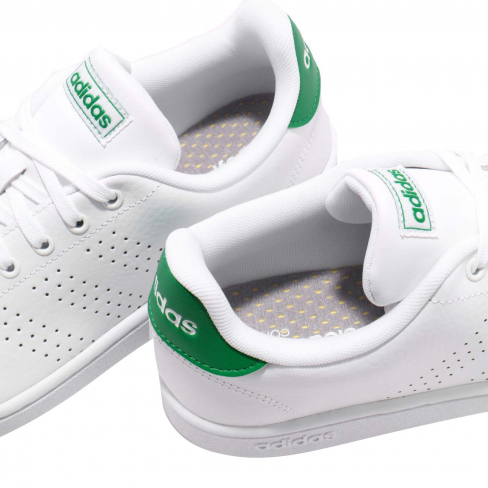 adidas advantage white green