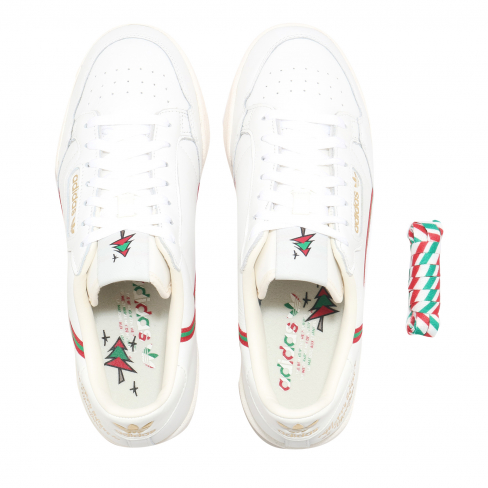 adidas continental 80 green and red