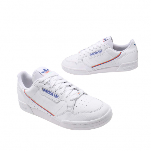 adidas continental 80 white and blue