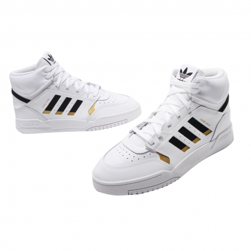 adidas Drop Step Footwear White Core Black Gold Metallic - KicksOnFire.com