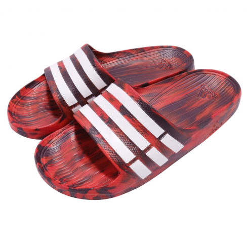 red adidas duramo slides