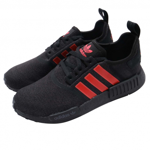 nmd r1 black black red