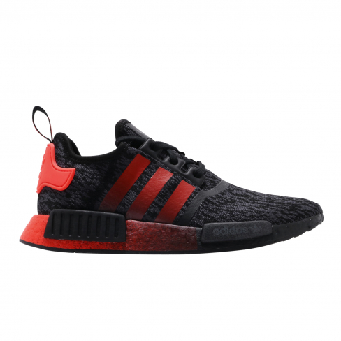 adidas nmd black solar red