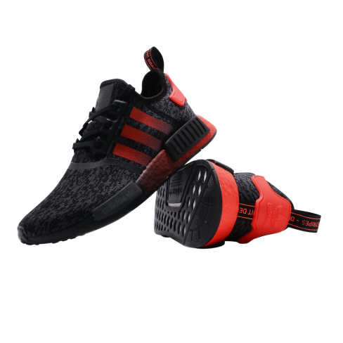 nmd r1 black solar red