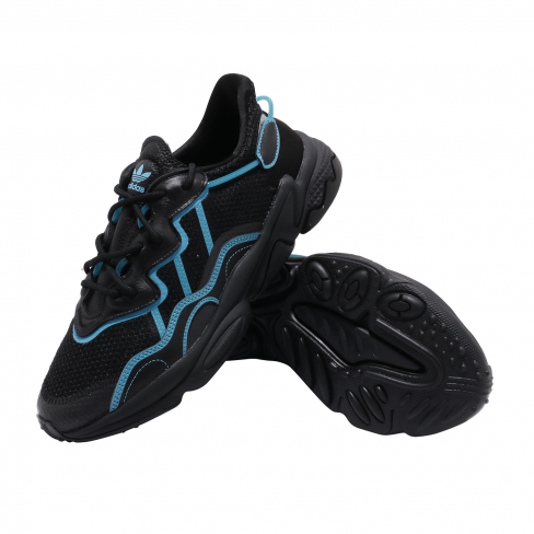 adidas ozweego core black bright cyan