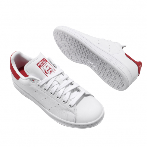 stan smith cloud white lush red