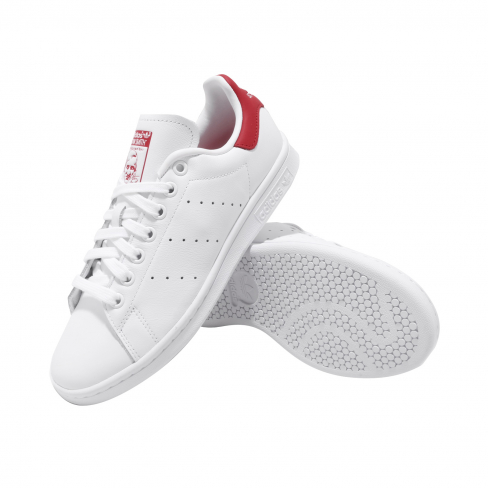 stan smith cloud white lush red