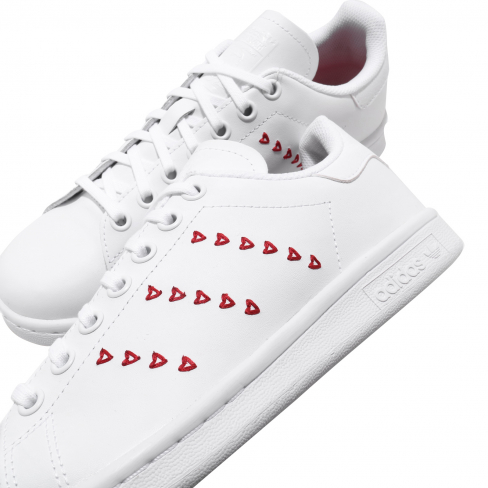 stan smith cloud white lush red