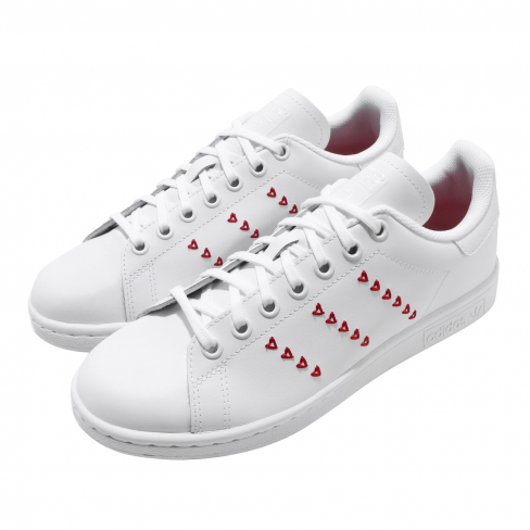 stan smith cloud white lush red