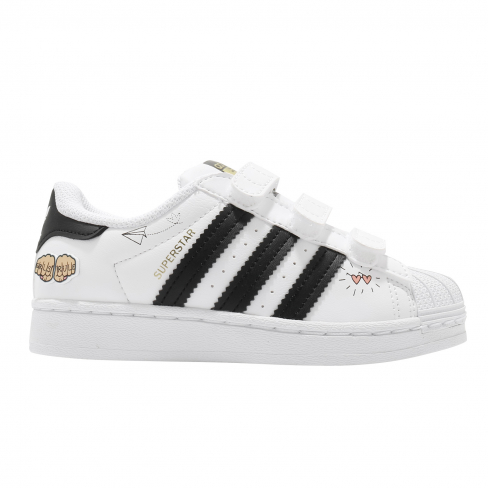 adidas Superstar CF GS Footwear White Core Black Gold Metallic - KicksOnFire.com