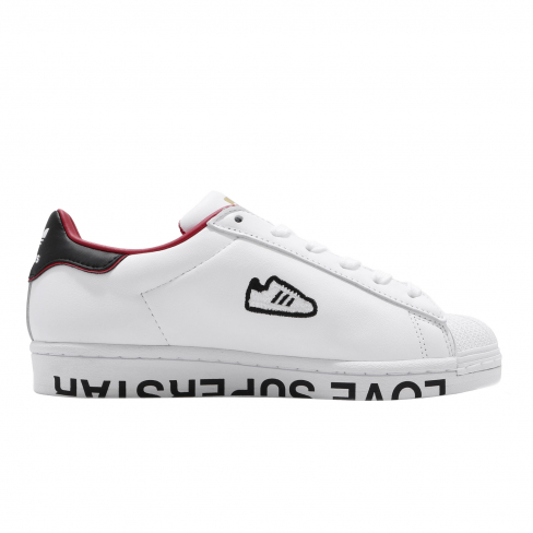 adidas superstar cloud white core black scarlet