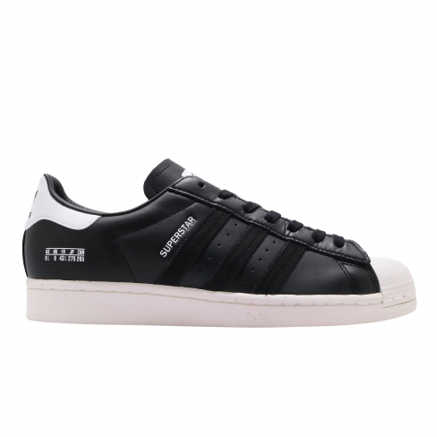 adidas superstar core black off white