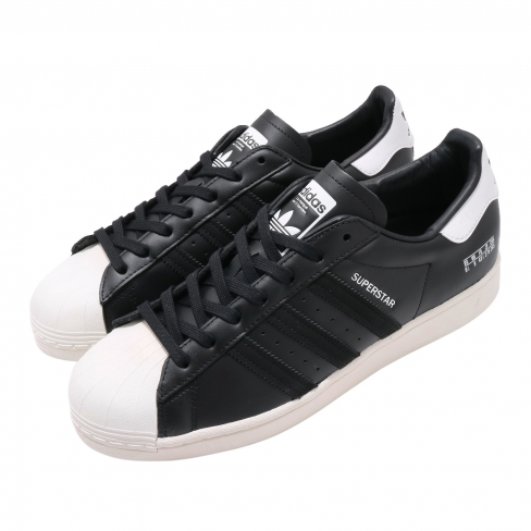 adidas superstar core black off white