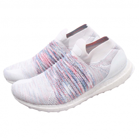 adidas ultraboost laceless white multicolor