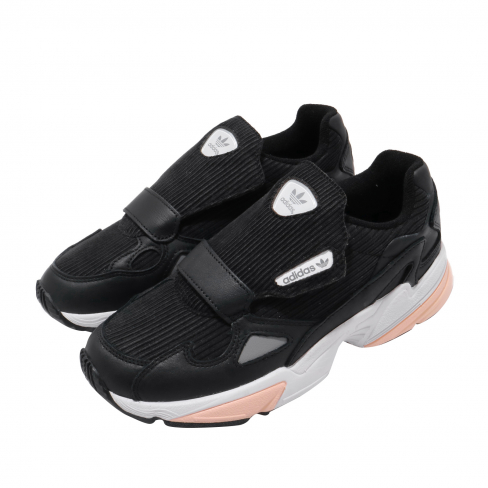 adidas originals falcon rx cord trainers in black and pink