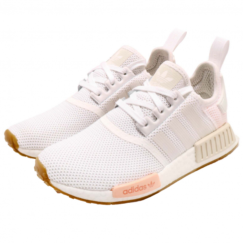 adidas nmd r1 cloud white clear orange