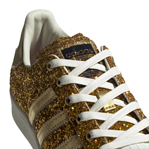 adidas superstar rose gold glitter