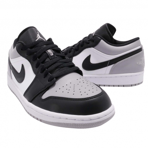 nike air jordan 1 low white atmosphere grey & black