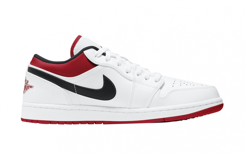 jordan 1 white and red and black