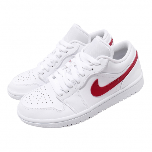 nike air jordan 1 low white university red
