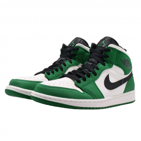 jordan 1 mid green black