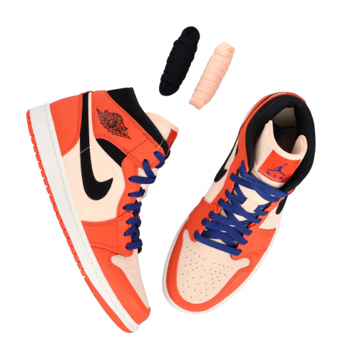 black team orange jordan 1