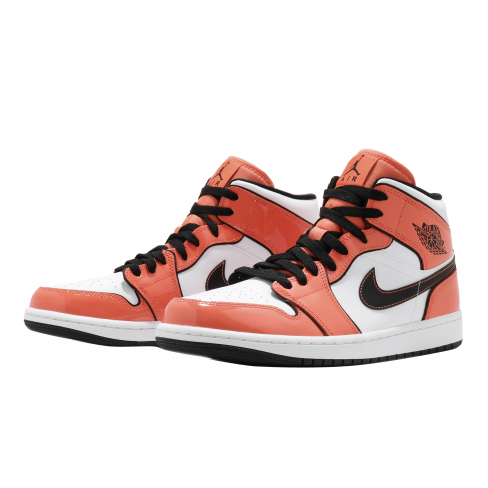 orange and black jordan one