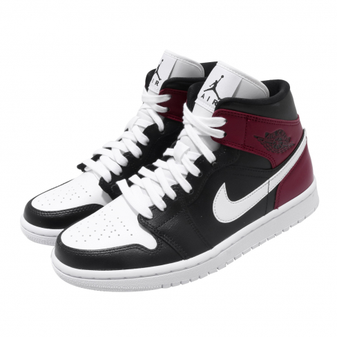 jordan 1 mid noble red outfit