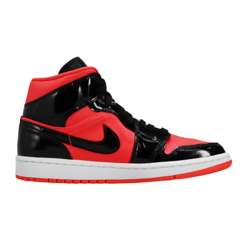 Air Jordan 1 Mid WMNS Bright Crimson Black - KicksOnFire.com