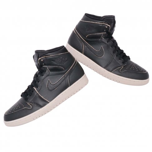 black air jordan 1 high top