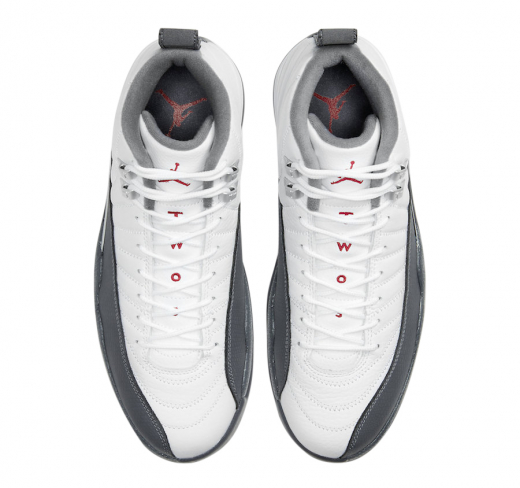 white dark grey 12s