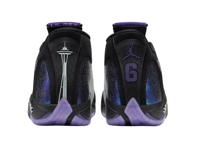 jordan 14 purple and black