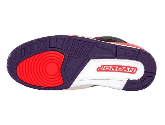 jordan 3 black red purple