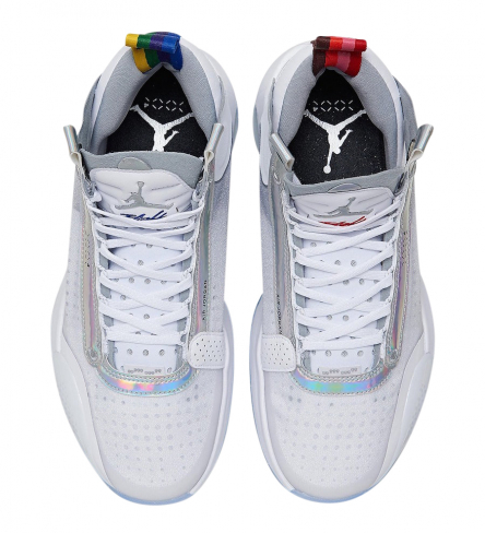 jordan aj 34 white iridescent